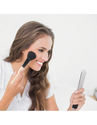 Cepillo de Pelo Plegable BlingKingdom con Espejo 20.8 cm