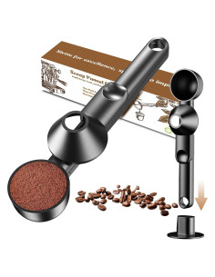 Cuchara de café con embudo Mudygelay 2 cucharadas negra