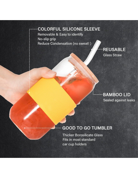 Vaso BEWAVE 473ml en Forma de Lata con Tapa y Popote