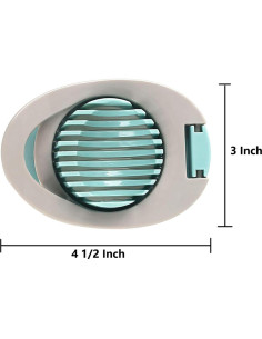 Cortador de Huevos Duros Ortarco Verde Acero Inoxidable 2