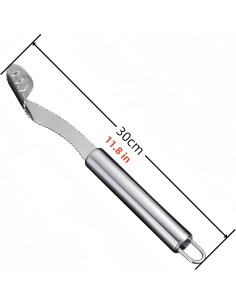 Extractor de Semillas de Pimiento SATONBEYI Acero Inoxidable 22cm 2