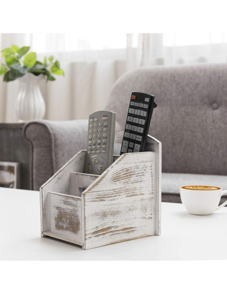 Soporte Organizador de Control Remoto MyGift 3 Compartimentos