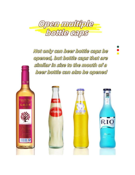 Abridor de Botellas Automático Luvilly de Acero Inoxidable