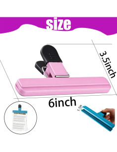 Paquete de 6 Clips de Alimentos Prinxse - 15.2 x 8.9 cm 2