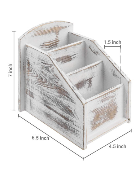 Soporte Organizador de Control Remoto MyGift 3 Compartimentos