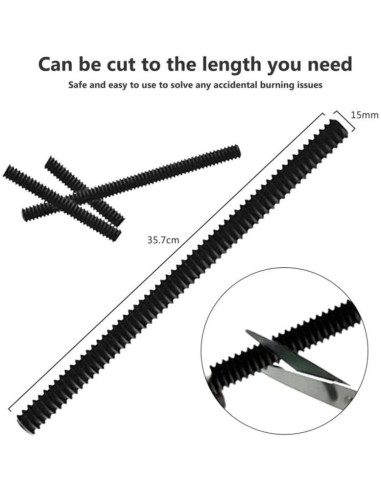 4 Protectores de Borde de Horno Silicona QUUPY Antiescaldaduras