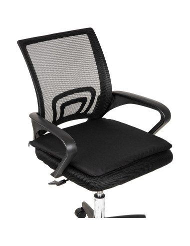 Cojín de Asiento Mind Reader Gel Ergonómico Negro 45x45 cm