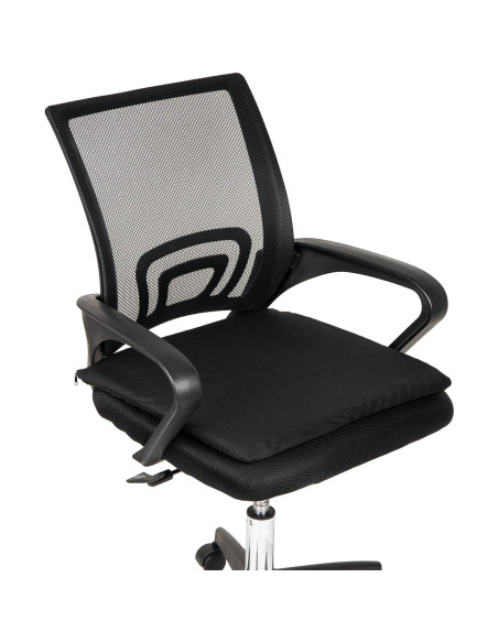 Cojín de Asiento Mind Reader Gel Ergonómico Negro 45x45 cm