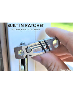Multiherramienta EDC Gear Infusion EverRatchet 17 en 1 Titanio 2