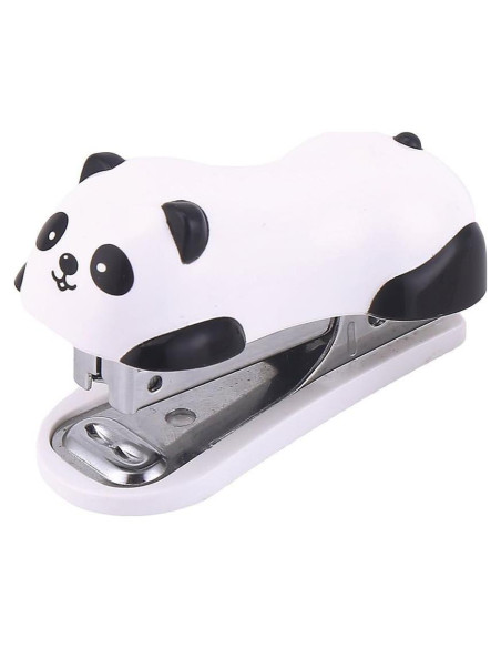 Mini Grapadora de Escritorio DECORA Panda con 1000 Grapas