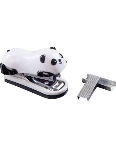Mini Grapadora de Escritorio DECORA Panda con 1000 Grapas