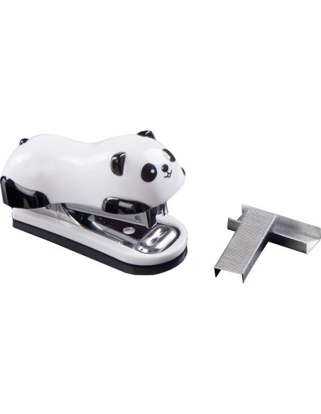 Mini Grapadora de Escritorio DECORA Panda con 1000 Grapas