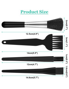 4 Cepillos Antiestáticos Dokpav para Limpieza de Teclados 2