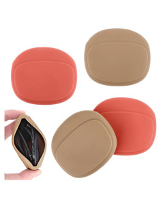 Funda de Silicona para Auriculares Larrel - 4 Pcs Rojo y Marrón