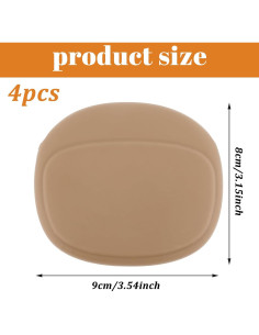 Funda de Silicona para Auriculares Larrel - 4 Pcs Rojo y Marrón 2