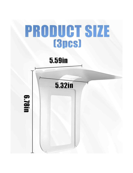 Estante de Enchufe Gaahkai SL064 - 3 Paquetes, 17x15 cm
