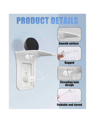 Estante de Enchufe Gaahkai SL064 - 3 Paquetes, 17x15 cm