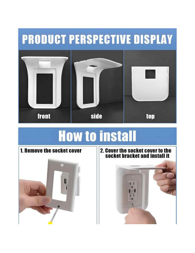 Estante de Enchufe Gaahkai SL064 - 3 Paquetes, 17x15 cm