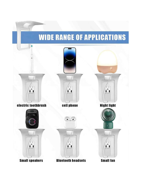 Estante de Enchufe Gaahkai SL064 - 3 Paquetes, 17x15 cm