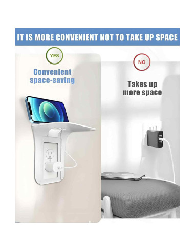 Estante de Enchufe Gaahkai SL064 - 3 Paquetes, 17x15 cm