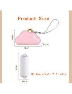 Rodillo de Pelusa HIFILTURE Mini Rosa Reutilizable para Viaje 2