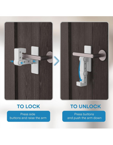 Cerradura de Palanca FYY para Puertas a Prueba de Niños - 1 Paquete