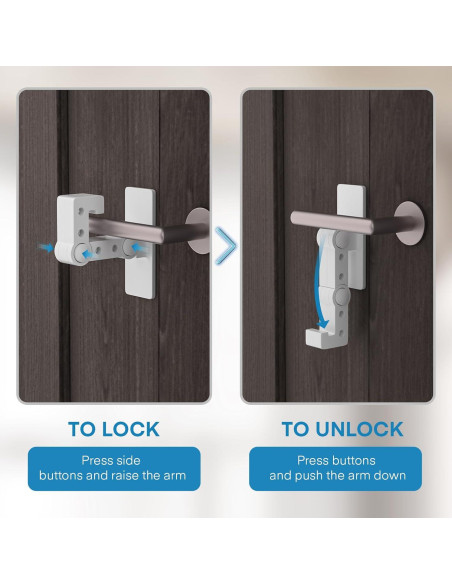 Cerradura de Palanca FYY para Puertas a Prueba de Niños - 1 Paquete Cerradura de Palanca FYY para Puertas a Prueba de Niños - 1 Paquete