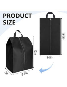 Bolsas para Zapatos de Viaje 4 Pzas Tela Oxford Resistente 2