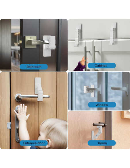 Cerradura de Palanca FYY para Puertas a Prueba de Niños - 1 Paquete Cerradura de Palanca FYY para Puertas a Prueba de Niños - 1 Paquete