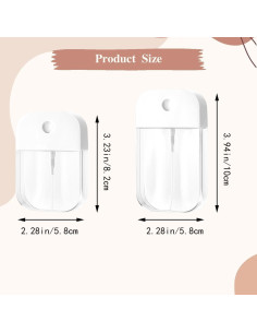 Set de 6 Botellas de Spray Reutilizables Tovyzalg 50ml y 38ml 2