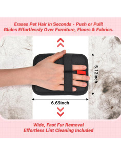 Guantes de Acicalamiento Korwuira 2 Piezas para Mascotas 2