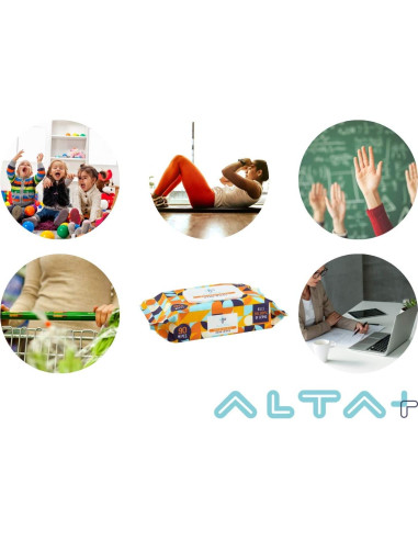 Toallitas Antibacteriales ALTA + 90 Unidades Sin Alcohol