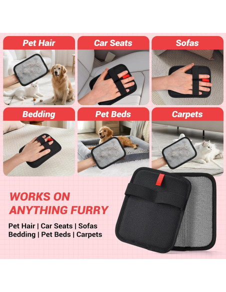 Guantes de Acicalamiento Korwuira 2 Piezas para Mascotas