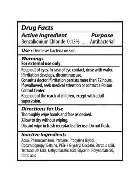 Toallitas Antibacteriales ALTA + 90 Unidades Sin Alcohol