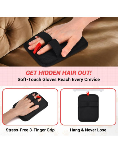 Guantes de Acicalamiento Korwuira 2 Piezas para Mascotas