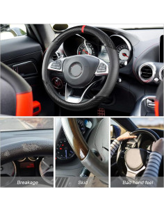 Cubierta de Volante de Coche Moly Magnolia 38cm Antideslizante 2