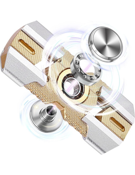 Spinner Antiestrés PAPUKA Plata 6.1 cm Alivio de Ansiedad