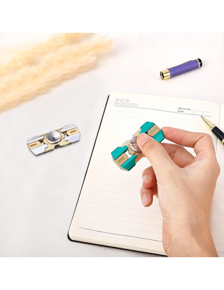 Spinner Antiestrés PAPUKA Plata 6.1 cm Alivio de Ansiedad