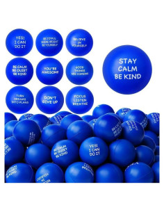 100 Pelotas Antiestrés Motivacionales SHQDD - Alivio para Adultos y Niños