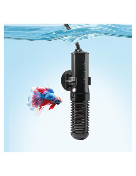 Calentador de Acuario Novique 25W Mini para Tanques 3.79-22.71L