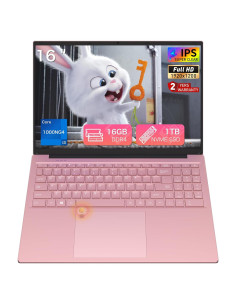 Laptop 16" Auusda FHD Rosa, i3 16GB RAM 1TB SSD, Win11 Pro