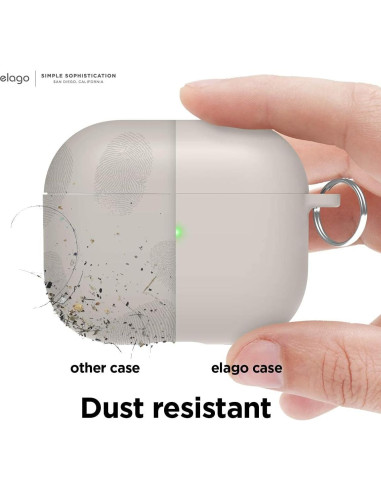 Funda elago Liquid Hybrid para AirPods 3 - Protección Triple, Color Piedra