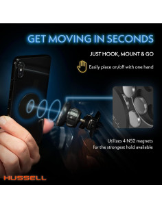 Soporte Magnético para Teléfono HUSSELL para Coche 360 2