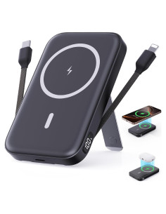 Cargador Portátil Inalámbrico VTIAEK 16800mAh 15W Negro