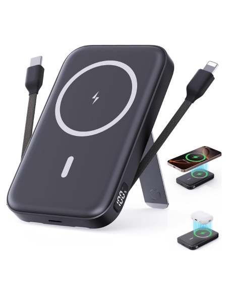 Cargador Portátil Inalámbrico VTIAEK 16800mAh 15W Negro