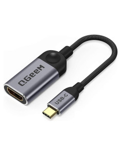 Adaptador QGeeM USB-C a HDMI 4K 30Hz para MacBook y iPhone