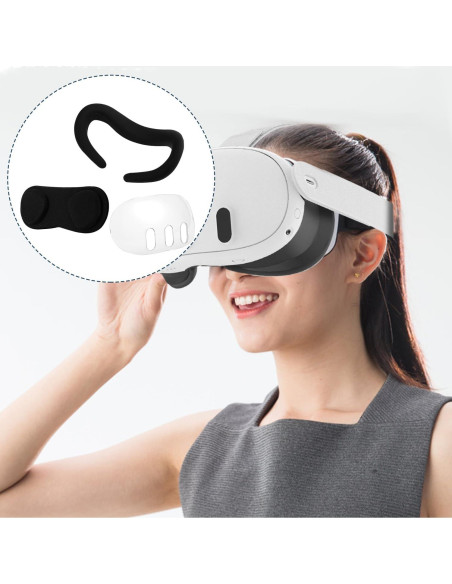 Cubierta Facial de Silicona para Meta Quest 3 - Accesorios VR