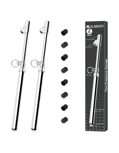 Juego de 2 medidores de presión neumáticos Builimeer 10-150 PSI