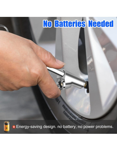 Juego de 2 medidores de presión neumáticos Builimeer 10-150 PSI