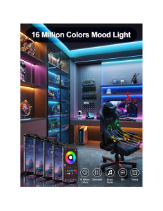 Luces LED RGB NBBUFF 6m para TV 32-80" con control remoto 2